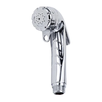 

Hand Bidet Spray High Water Pressure ABS Plastic Small Handheld Bathroom Shower Chrome Shattaf Portable Toilet Sprayer Jet