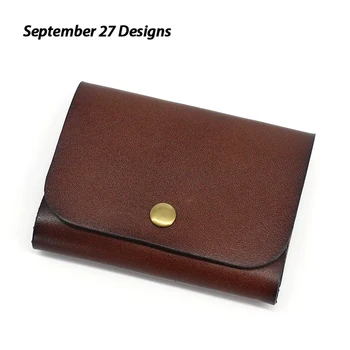

Genuine Leather Vegetable Tanning First Layer Cattlehide Card Bag Mini Small Card Holder Men's Coin Bag Retro Women's Purse Smal