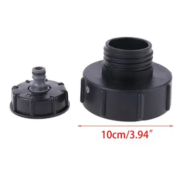 

IBC Tank Adapter Tap Hoze Cap Water to 4\" Hose Fit Stillage Tank Outlet Hose 40JA