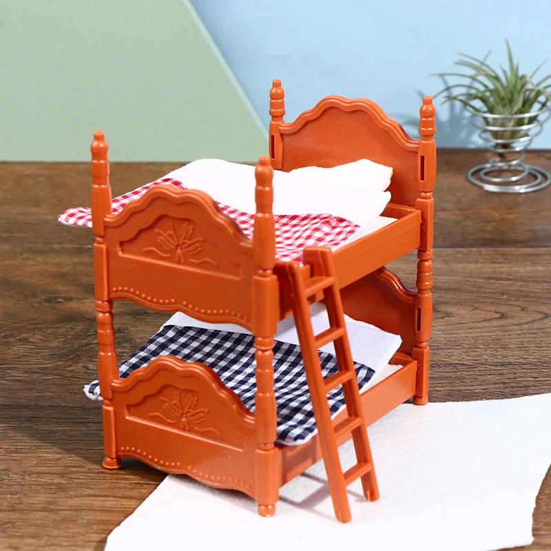 Hot sale 1 Set Doll House Mini Bedroom Children Double Bed Furniture Scene Toy for Child Kids Gift | Игрушки и хобби