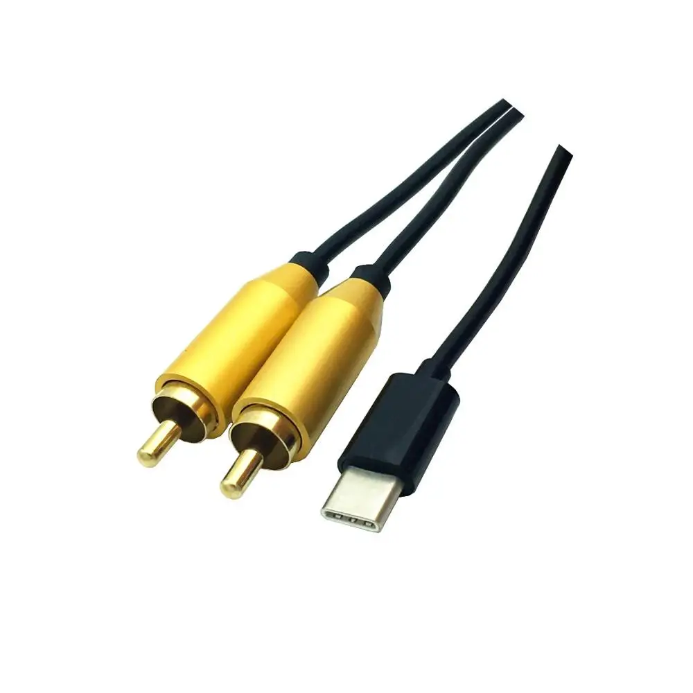 

type-c usb to 2 rca male audio cable 0.8m