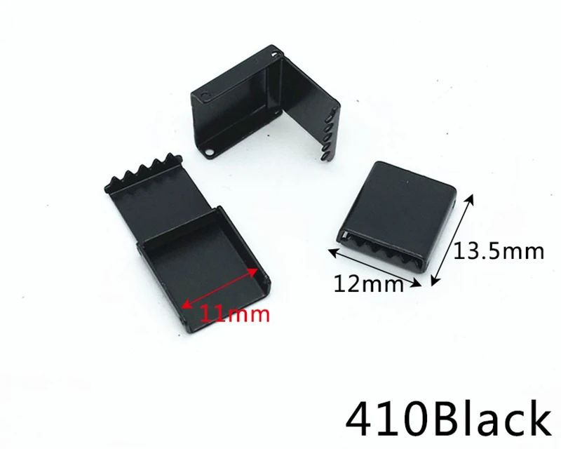 410Black Meetee 10/30 шт металлический ремешок пряжки с зажимом и штаны с поясом зажим бегунка кнопки шнур замок DIY Кепки веревка концевой упор швейные принадлежности BF472 - Цвет: 410Black