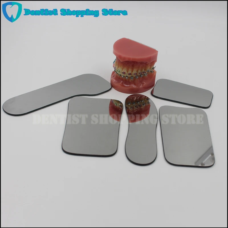 Ортодонтическое Стоматологическое фотографическое стеклянное зеркало Двухстороннее для проверки стоматологической клиники