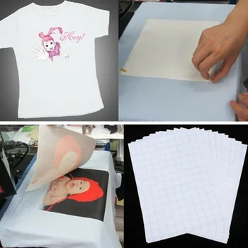 

A3 A4 Fast Dry Inkjet Printer Pyrograph T-shirt Printing Image Cloth DIY Light Fabric Practical Heat Transfer Paper Iron On Cup