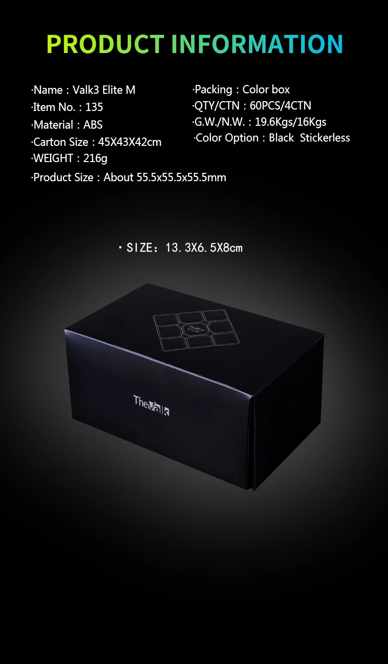 Valk3 Elite M 3x3x3 волшебных магнитных Скорость куб 3x3, Cubo Magico, магниты, головоломка, куб, Mofangge Valk3 м WCA конкуренции кубики