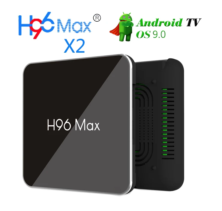 

Android 9.0 H96 Max X2 ATV TV Box 2.4G/5G Wifi USB3.0 H.265 4K Ultra HD 3D BT LAN 2G 16G/4G 32G/4G 64G Amlogic S905 X2 QuadCore