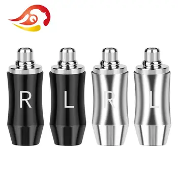 

QYFANG Rhodium Plated Beryllium Copper DIY Earphone Pin Wire Connector Headset Plug Audio Jack Adapter For MMCX SE535 SE846