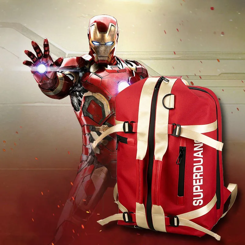 Fashion brand backpack, men's Korean version, leisure, INS style, large capacity travel bag, student bag, women's fashion bag