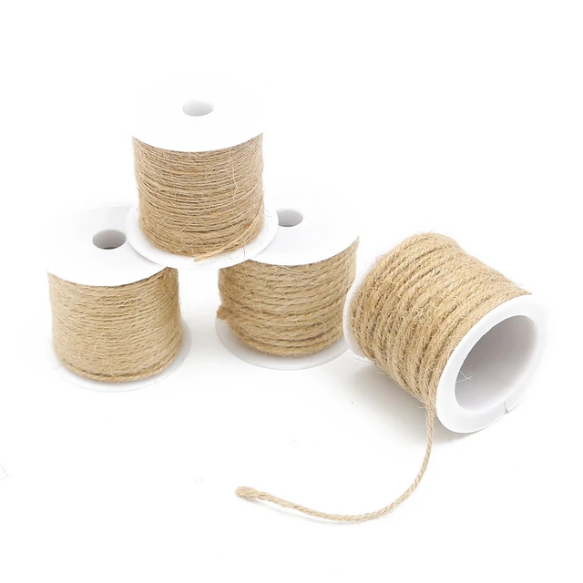 Multi Use 100m 1.5mm Natural Brown Jute Hemp Rope Twine String Cord Shank  Craft Making Scrapbooking