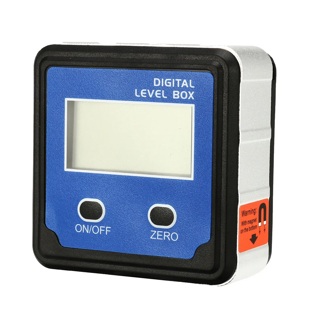  Digital LCD Level Box Inclinometer Angle Ruler Angle Finder Gauge Protractor Magnetic Base 4 x 90° 