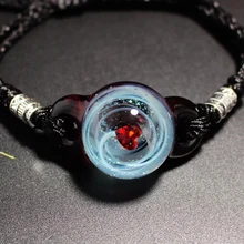 Вселенная Галактика браслет с Туманностью планета спутниковый Космос хрустальный стеклянный шар браслет для женщин солнечная система Веревка Браслет B0168