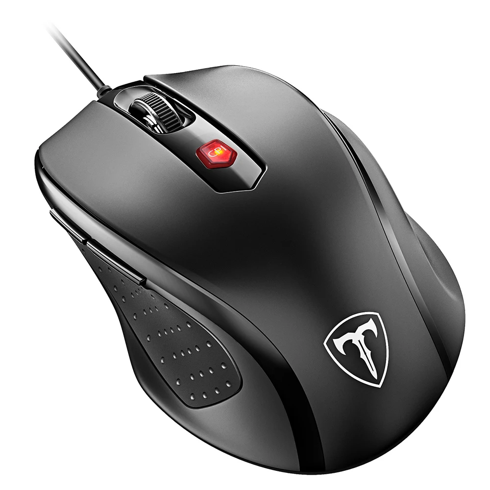 VicTsing PC124 Wired Mouse Ergonomic USB Optical Mouse 6 Buttons Mice Adjustable 3200 DPI Computer Mouse For PC Laptop Notebook (8)