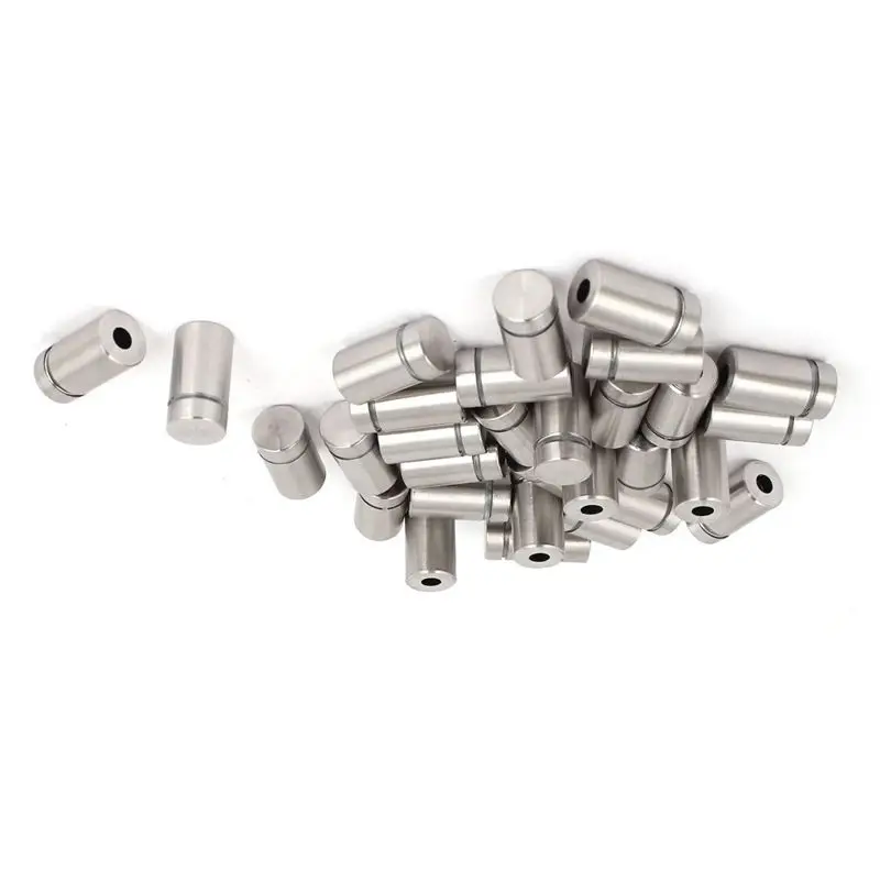 30 Pieces 12 X 22Mm Stainless Steel Spacer Glass Holder Sign Mounting