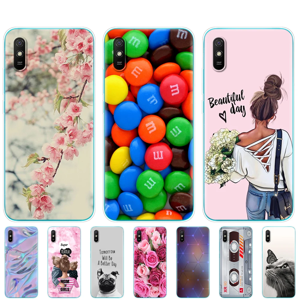Чехол для xiaomi redmi 9A силиконовый чехол-накладка мягкий чехол 6 53 дюйма чехол-бампер