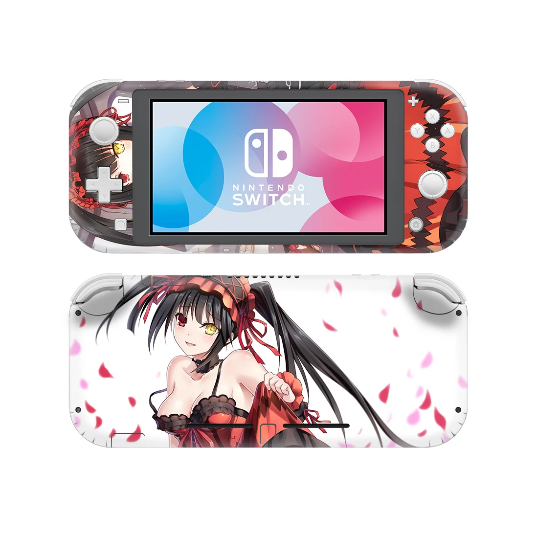 Аниме милая девушка Tokisaki Kurumi наклейка nintendo Switch наклейка для кожи для nintendo Switch Lite rend Switch Lite наклейка для кожи