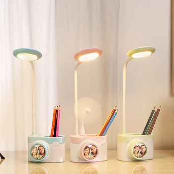 

Table Lamp C8 Camera LEDs Night Light Cameral Photo Reading Eye Care with Pen Holder for Living Room Bedroom Kids led desk lamp