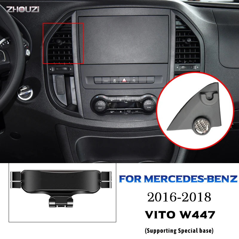 For Mercedes Benz W447 VITO Car Mobile Phone Holder Mounts Stand GPS Navigation Bracket Car Accessories