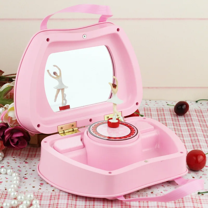 Free shipping Amazon Cross-Border Mirror Jewelry Box Eight-tone Box Novelty Birthday Gift Decoration Music Box BY54