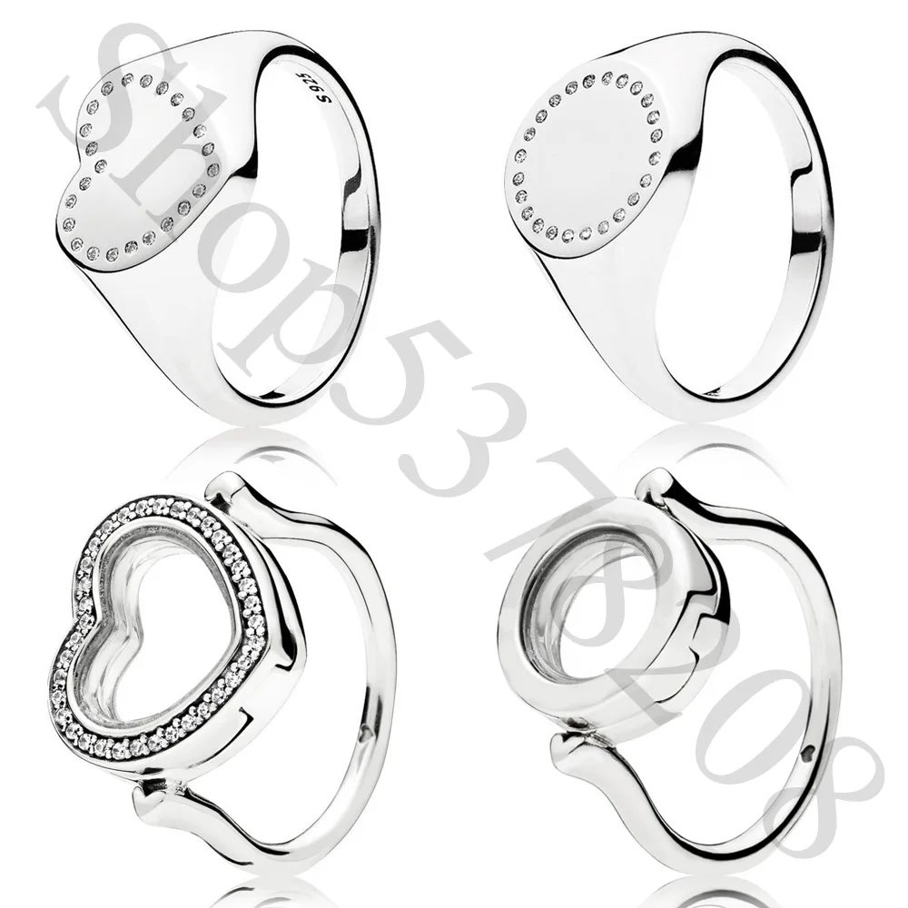 925 Sterling Silver Sparkling Heart 