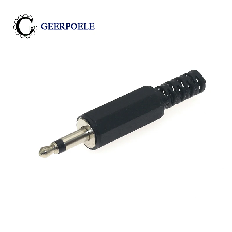 

40 pcs/lot 3.5mm-2 Two-core mono Audio Connectors Electric Male Jack Plug Wire Terminals Adapter
