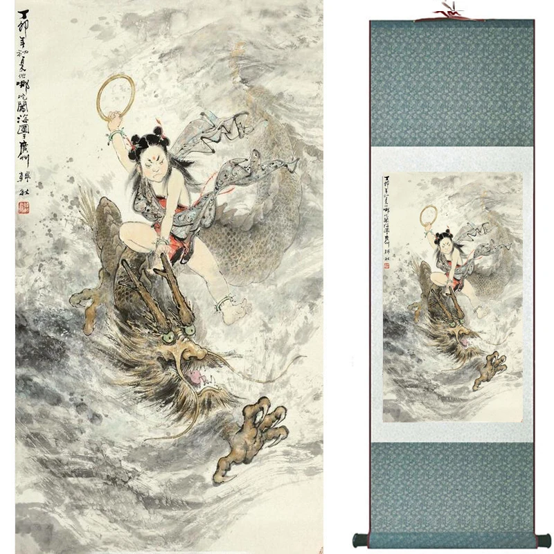 

Traditional Chinese art painting Silk scroll painting Chinese wash painting190822012