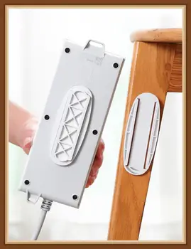 

Wall-mounted Plug-in Board Router Plug-in Line Board Holder Adhesive Holder Without Perforation Install Bottom Board Home - Free