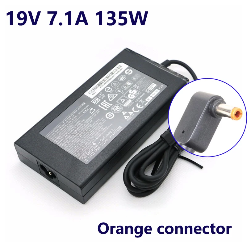 

Slim 19V 7.1A laptop ac power adapter charger for Acer Aspire 7 A715-71 A715-71G A715-72G A717-71 A717-71G A717-72G VX5-591