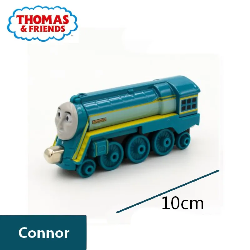 Connor Настоящий Томас и друзья, новая модель поезда, металлическая пластиковая магнитная дорожка, железнодорожный вагон, семейные игры, игрушка для мальчика, рождественский подарок - Цвет: Connor