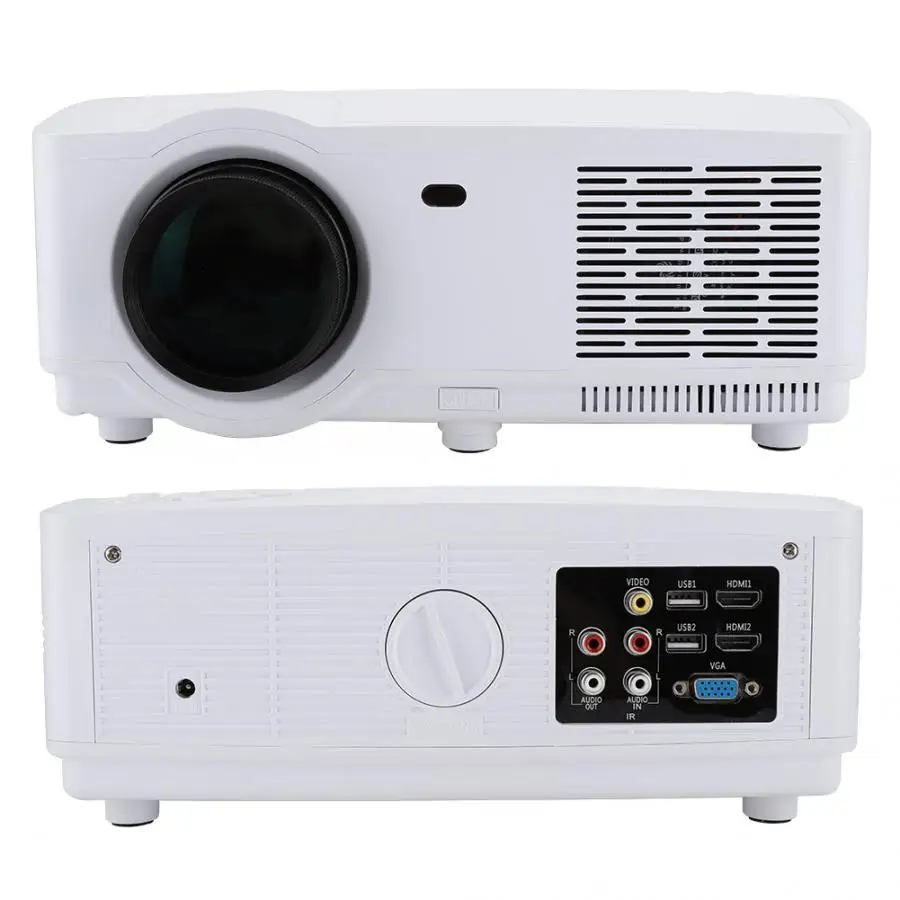 1280*800 1080P FHD проектор для домашнего кинотеатра 16:9 Raito lcd светодиодный телевизионные проекторы с поддержкой динамиков HDMI vga-диск 110-240 В