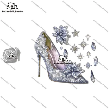 

New Dies 2020 Diamond shoes Metal Cutting Dies diy Dies photo album cutting dies Scrapbooking Stencil Die Cuts Card Making