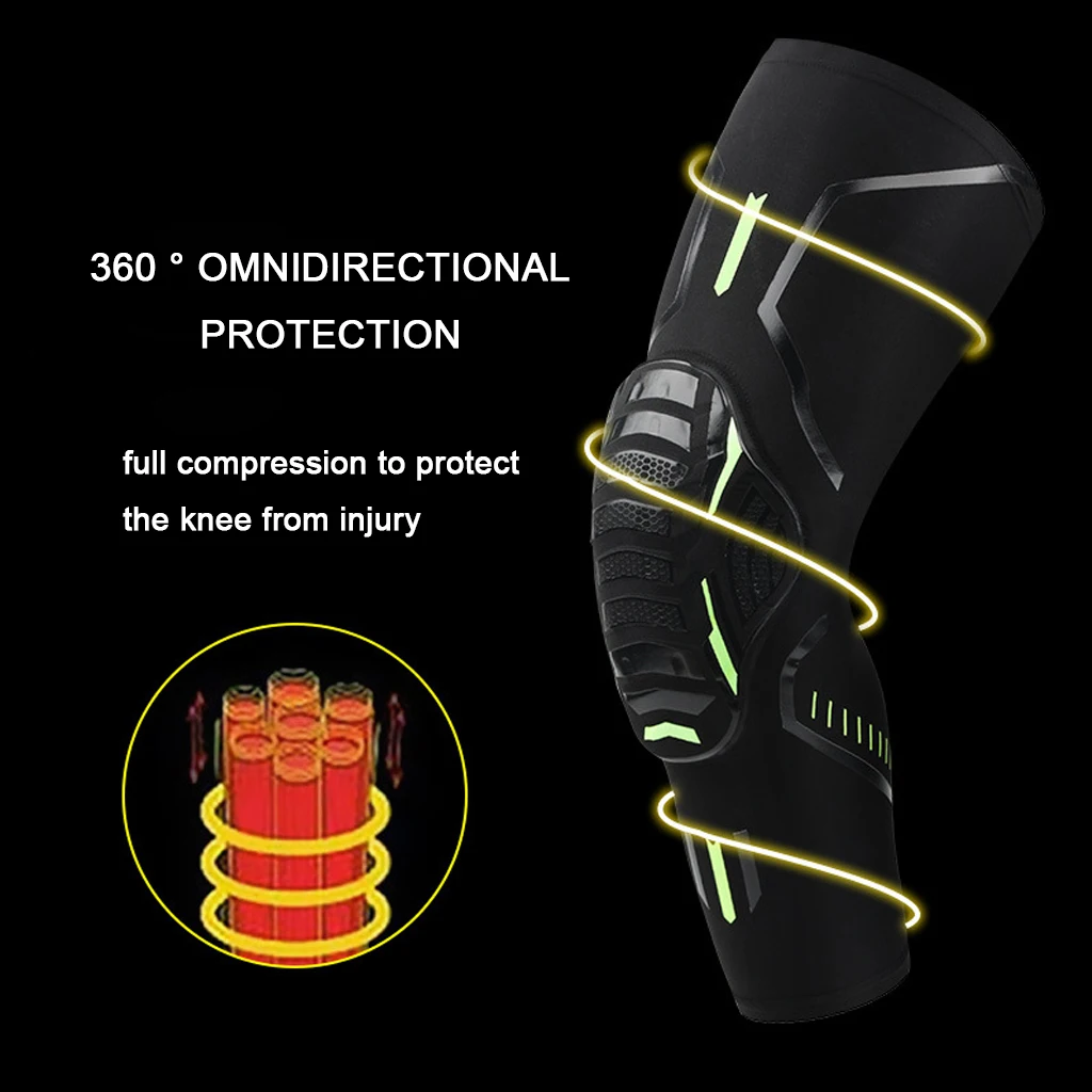 WorthWhile 1 Piece Basketball Kneepads Elastic Foam Volleyball Knee Pad Protector Fitness Gear Sports Training Support Bracers