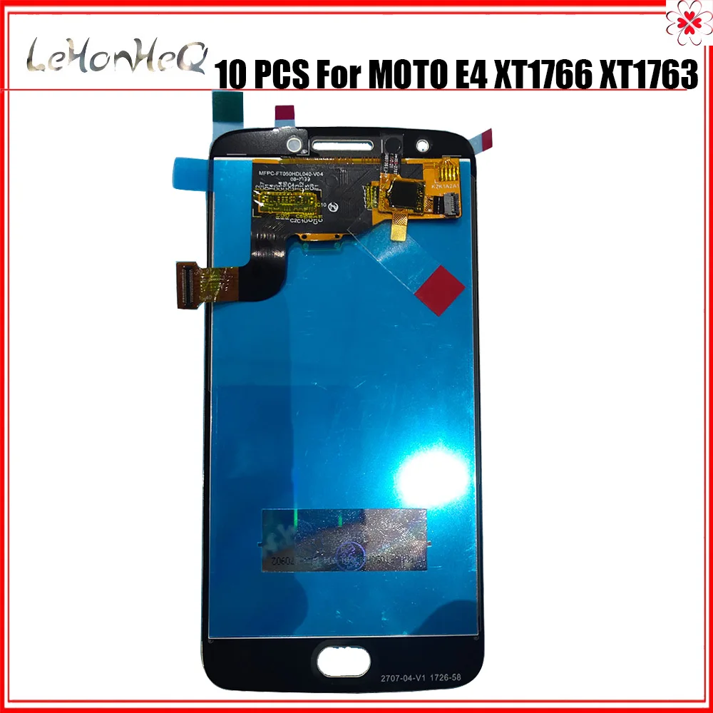 10 шт./лот Тесты ЖК-дисплей для Moto E4 XT1766 XT1763 XT1762 XT1772 датчик lcd Стекло ЖК-дисплей Дисплей Сенсорный экран дигитайзер в сборе