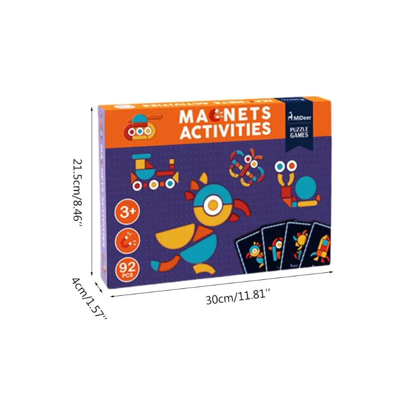 Магнитный пазл, игрушки для детей, развивающие игрушки, разные темы, игровой набор, забавные многоразовые наклейки для детей, художественный проект, подарок