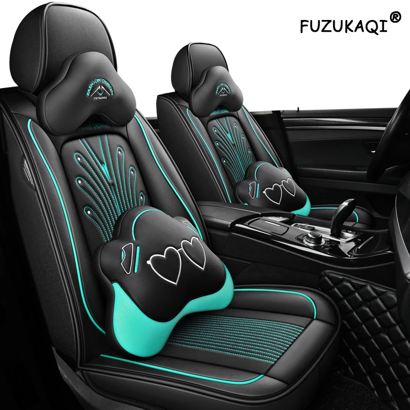 Кожаные чехлы на сиденья FUZHKAQI для mazda 6 gh автомобиля cx-5 cx3 cx4 gg 3 bk 626 ATENZA 323 voyager