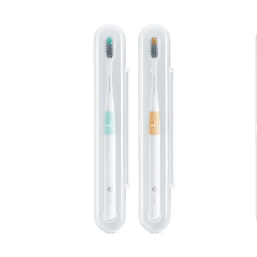 Xiaomi Mijia Doctor B Bass метод зубная щетка 4 цвета/комплект включает в себя походная коробка DR. BEI глубокая зубная щетка - Цвет: 1 green and 1 orange