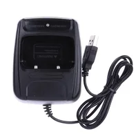 li ion מטען Wired Li-ion USB דו סטרי נמל לקבלת Baofeng BF- 888S Retevis H777 שחור ווקי טוקי חדש עמיד (4)