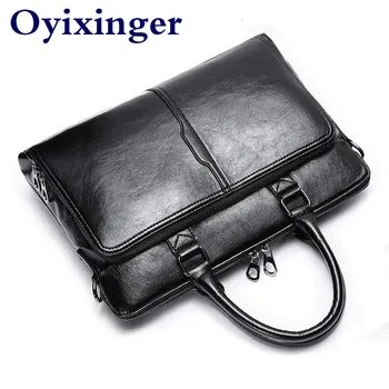 

Men Laptop Briefcase Messenger Bag Leather Shoulder Crossbody Business Travel Man Handbag Bolsa Masculina Bolso Hombre Sac Homme