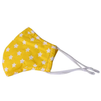 

Spring And Summer Thin Section PM2.5 Mouth Mask dust-proof Can Put Filter Face Mask Yellow Star Mask Pink Gray