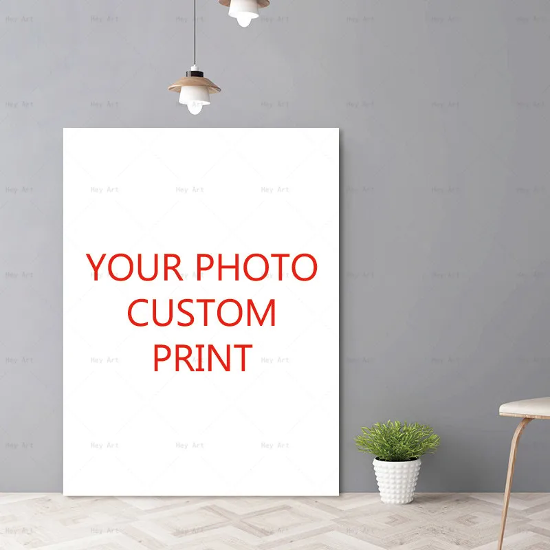 Custom Print On Canvas Paintings Wall Art Poster Pictures For living Room Home Decor Personality Photo Customized