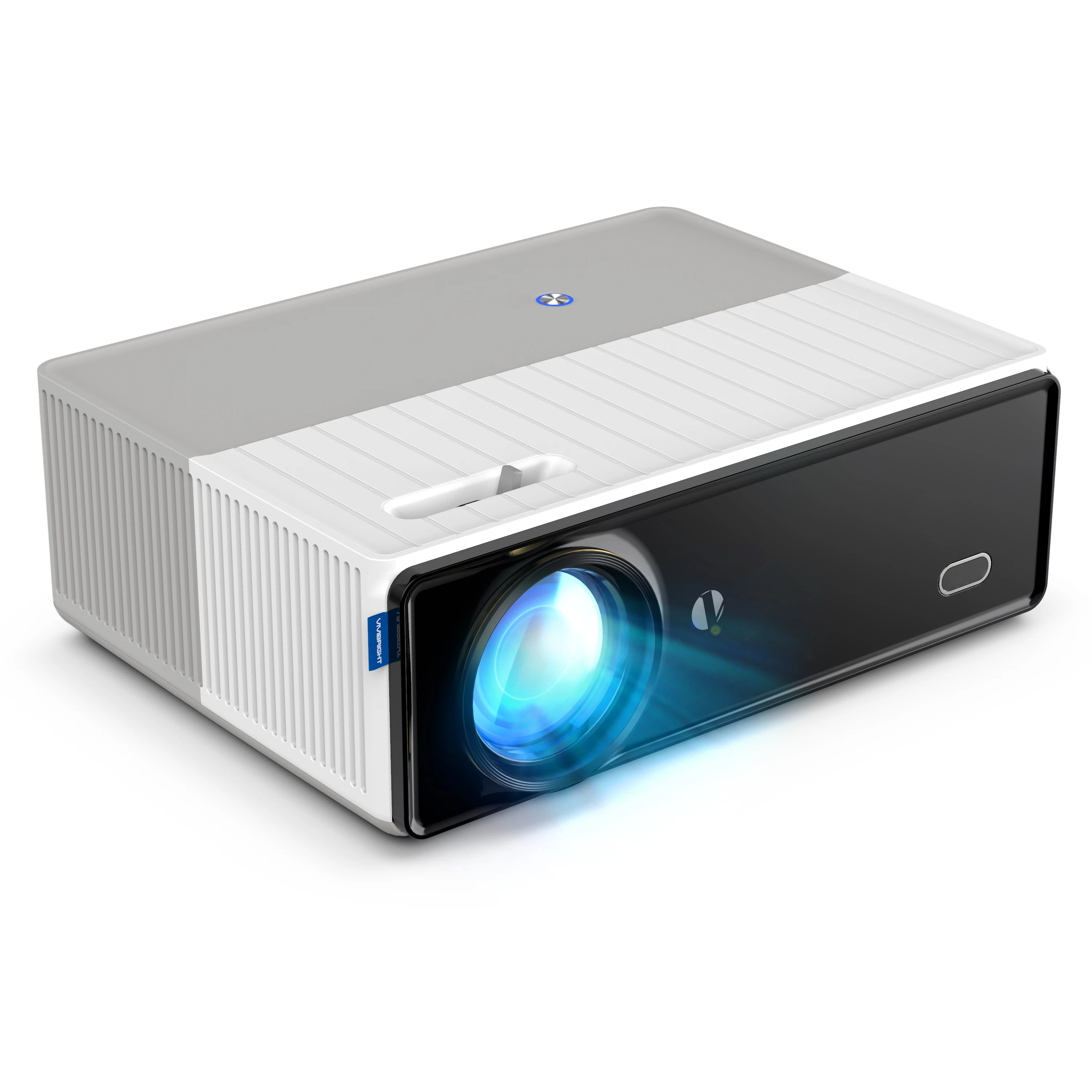 Vivibright New Upgrade D5000 LCD+LED Screen Mirroring/Android 9.0 Projector 1080P 4K HD Home Cinema 1920x1080 Game Beamer