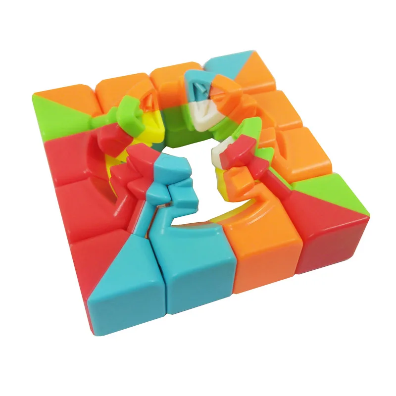 QIYI 4x4x4 однотонных Цвет игрушки Magic Cube для детей профессии головоломка на Скорость Весна Волшебные сборные Кубы для детей Подарки для образования Cubo Magico