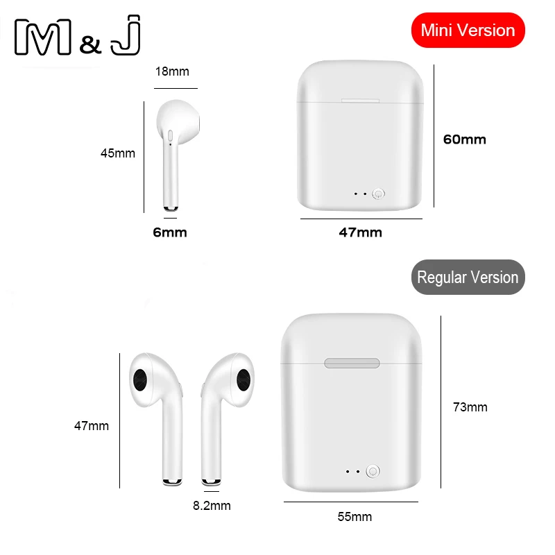 Горячая Распродажа M & J TWS i7S Mini Беспроводные Bluetooth 5 0 наушники True Stereo Earbud гарнитура
