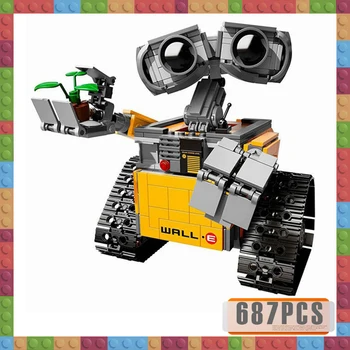 

687PCS New Robot WALL E 21303 Idea Fit Technic Robot Figures Model Building Blocks Bricks Diy Toy Gift Kids Birthday Christmas