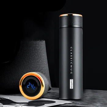 

Stainless Thermos Outdoor Sport Travel Thermos Hot Water Coffee Milk Drink 12H Keep Warm Digital Display Portable Vacuum Thermo