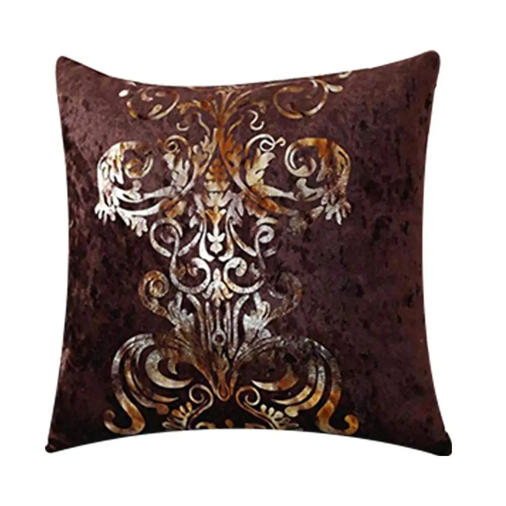 Meijuner Cushion Cover New Personality Bronzing flocking Pillowcase PlushThrow Pillowcase For Home Party Sofa Festival Decor