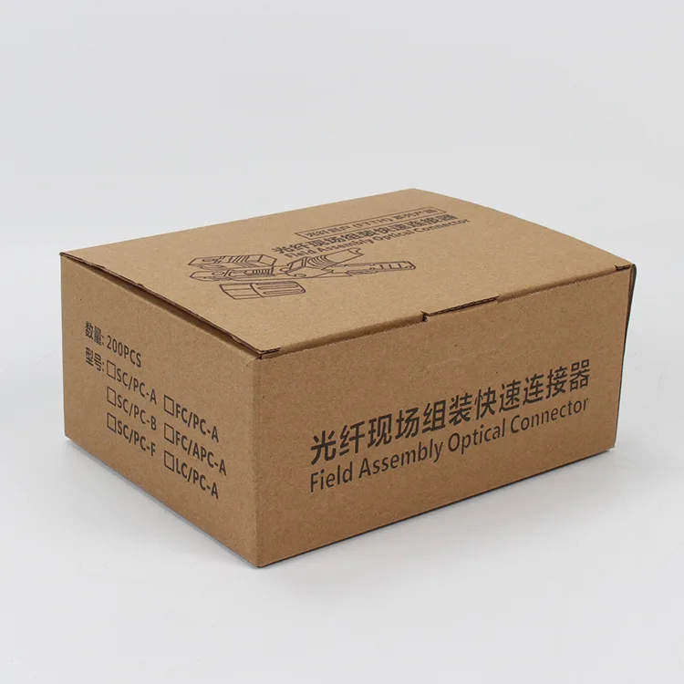 100 pcs SC UPC Fast Connector Snap type SC adapter FTTH Flat Fast Quick field Assembly 4