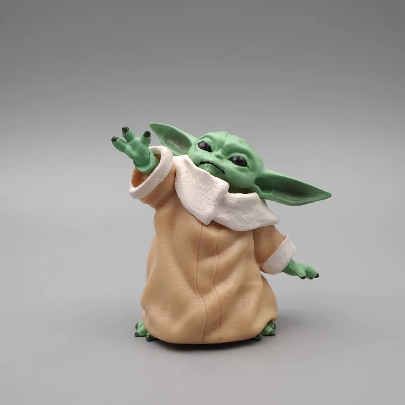 Disney Star Wars Baby Yoda Action Figure 7cm Mini Model Doll Figurine Toy for Children Car Decoration Christmas Gift Boys | Игрушки и