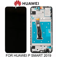 Lcd 6.21 polegadas original para huawei p smart, versão 2019, display lcd + touch screen, digitalizador, montagem, substituição lcd