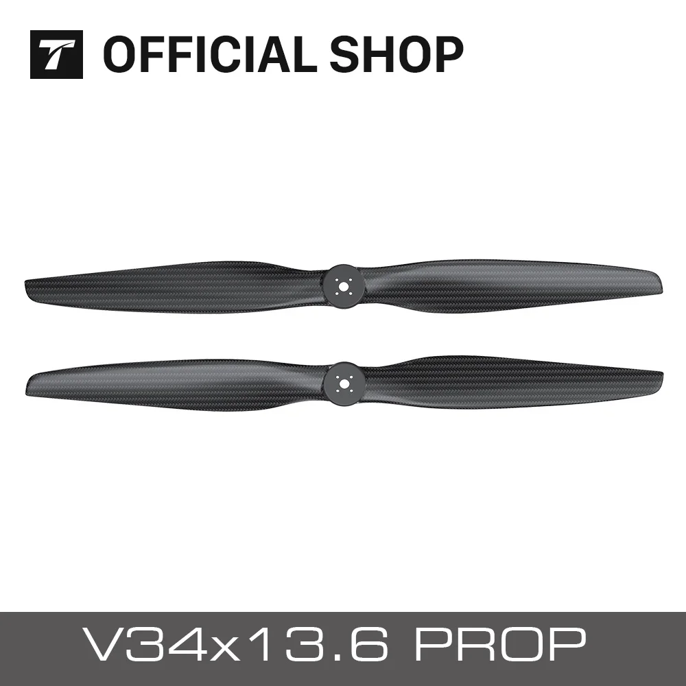 Т-двигатель CF prop V34x13.6(пары CW+ CCW) 3" дюймов пропеллеры из углеродного волокна для фиксированного крыла