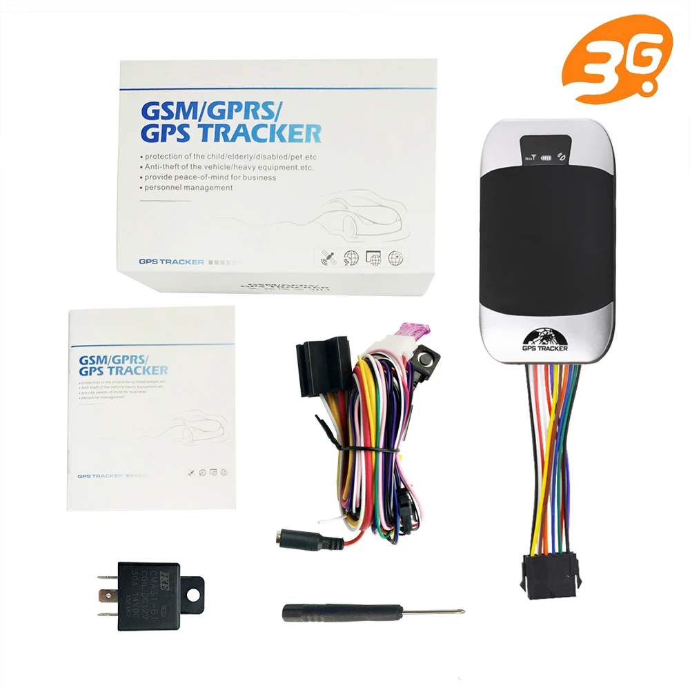 Gps трекер gps 303F-3G отслеживание в реальном времени через Водонепроницаемый Ip67 GSM/GPRS 850/900/1800/1900 МГц "отключает масло Мощность опора, топливный датчик - Цвет: with box